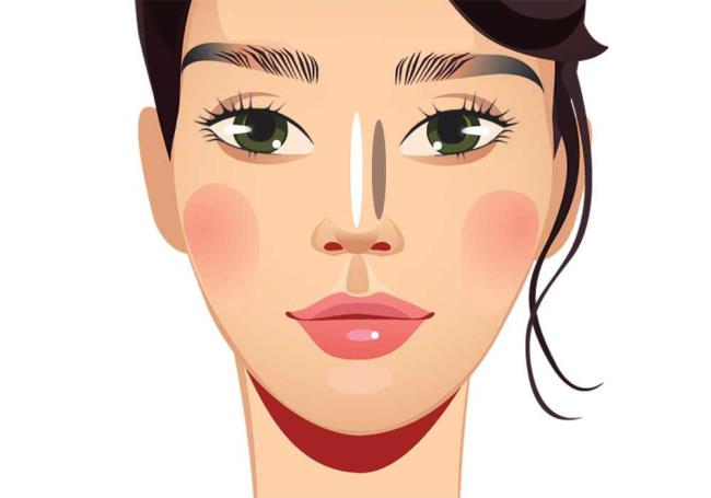 Nose make-up: corrective make-up for every shape