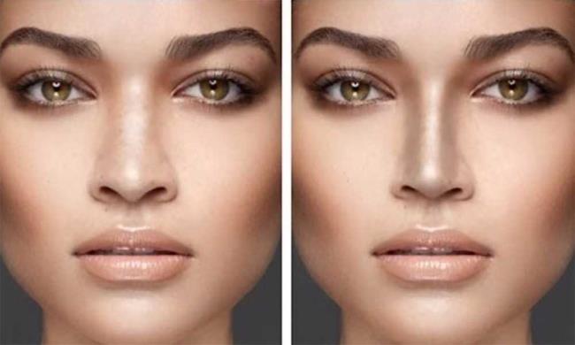 Nose make-up: corrective make-up for every shape