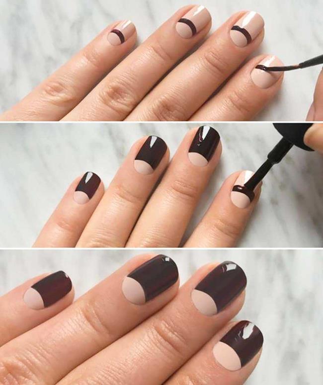 Half Moon Manicure: what it is and how to do it