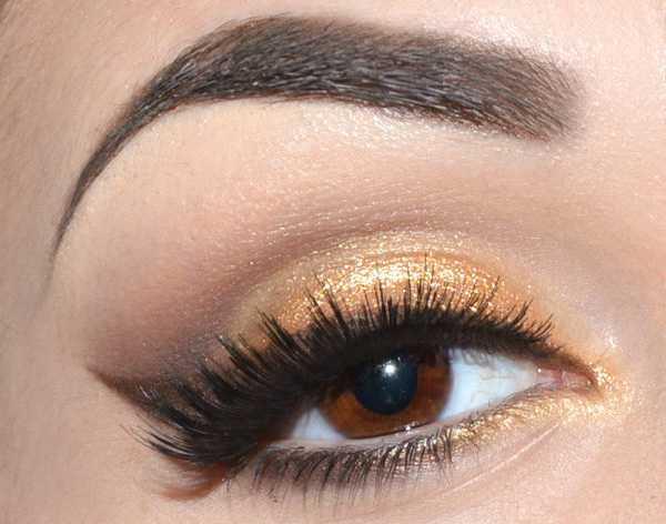 Gold und braune Augen Make-up: Sommer Make-up Tutorial