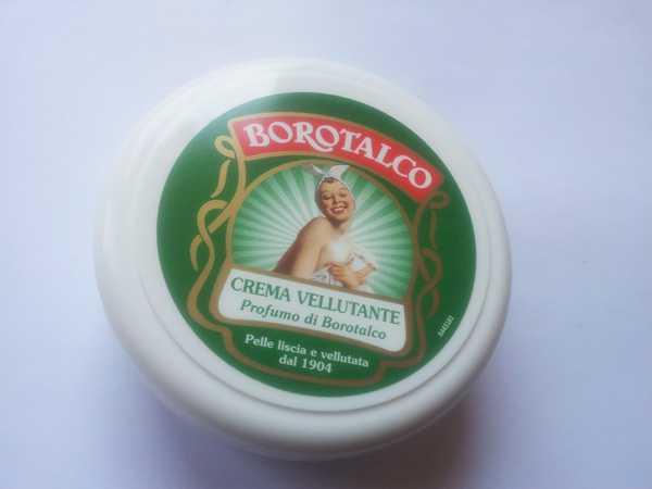 Borotalco丝绒般的乳霜，评论和意见