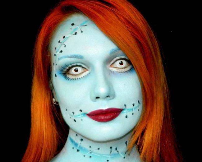 Maquillage Halloween Sally Nightmare Before Christmas