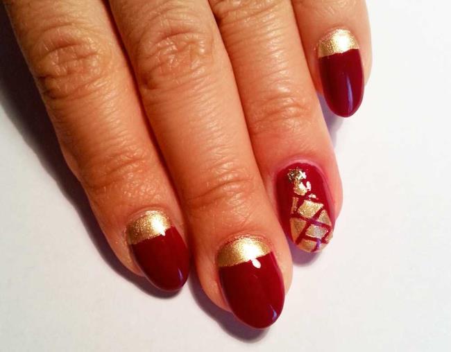 Нейл-арт на Рождество с лаками для ногтей Pupa Stay Gold
