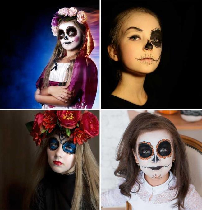 Halloween kids maquiagem 2020: 100 belas ideias e fotos!