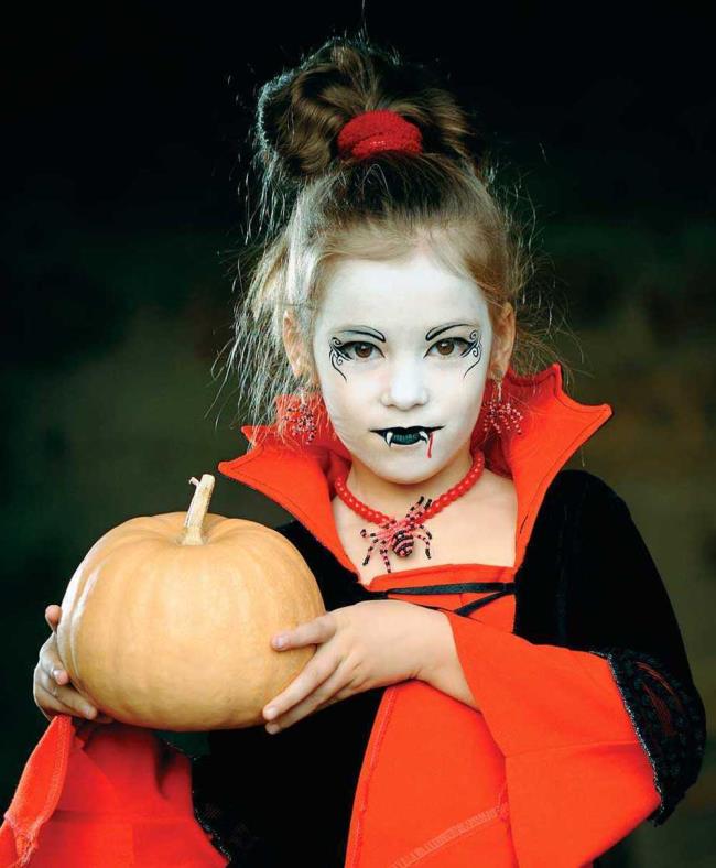 Halloween kids maquiagem 2020: 100 belas ideias e fotos!