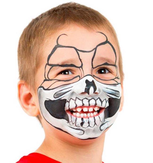 Maquillage Halloween pour enfants 2020: 100 belles idées et photos!