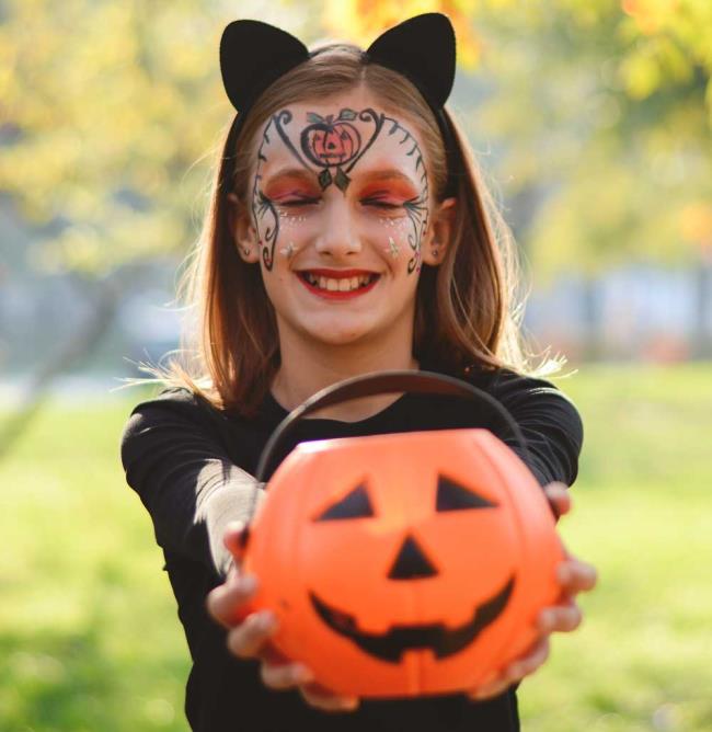 Makijaż dla dzieci na Halloween 2020: 100 pięknych pomysłów i zdjęć!