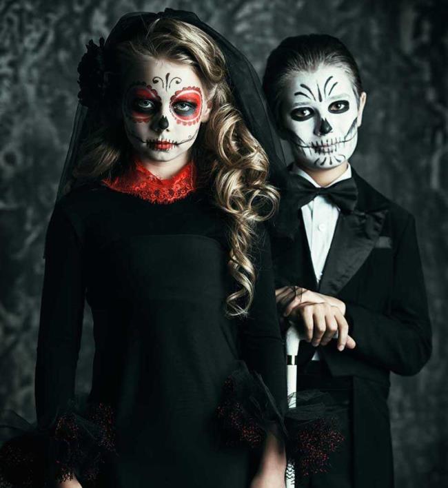 Maquillage Halloween pour enfants 2020: 100 belles idées et photos!