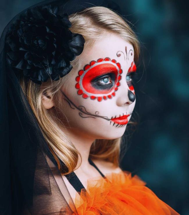 Maquillage Halloween pour enfants 2020: 100 belles idées et photos!