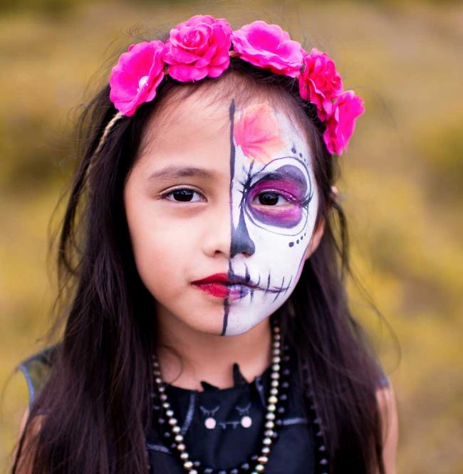 Maquillage Halloween pour enfants 2020: 100 belles idées et photos!