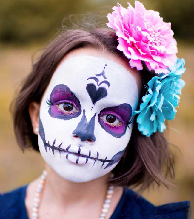 Maquillage Halloween pour enfants 2020: 100 belles idées et photos!