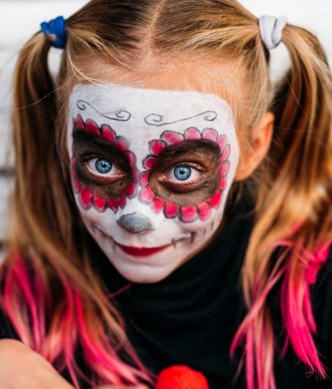 Halloween kids maquiagem 2020: 100 belas ideias e fotos!