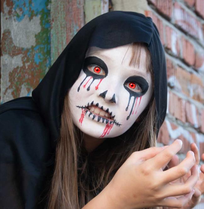 Halloween kids maquiagem 2020: 100 belas ideias e fotos!