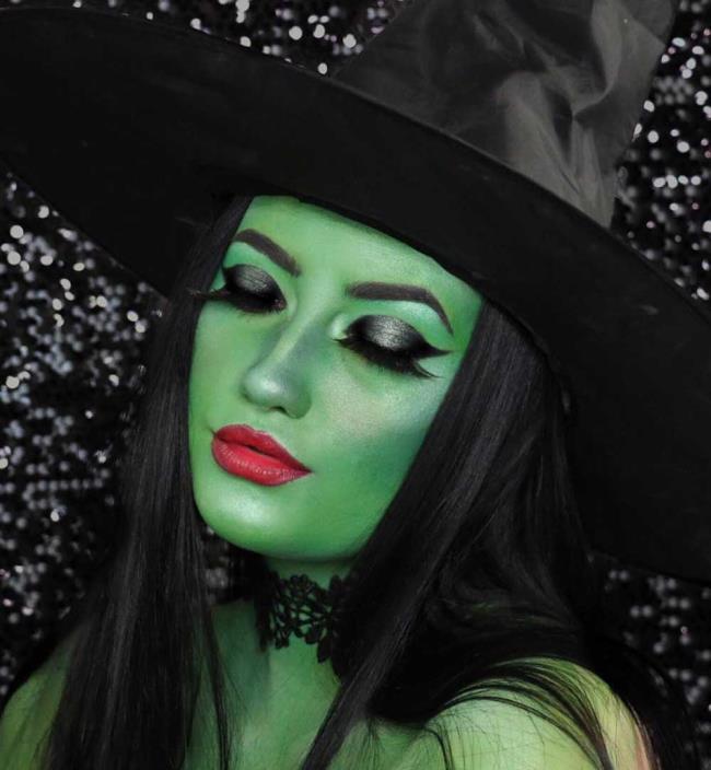 Halloween Witch Makeup 2020: 70 idea asli dan ringkas untuk disalin!