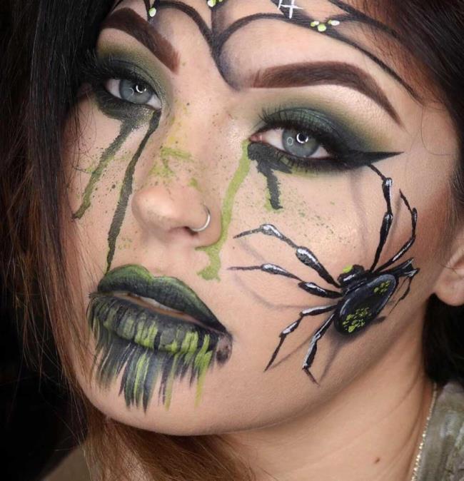 Halloween Witch Makeup 2020: 70 idea asli dan ringkas untuk disalin!