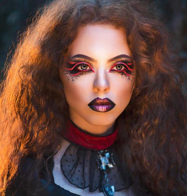 Halloween Witch Makeup 2020: 70 idea asli dan ringkas untuk disalin!