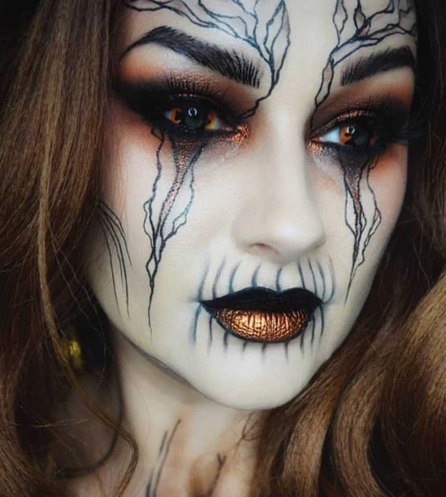 Halloween Witch Makeup 2020: 70 idea asli dan ringkas untuk disalin!