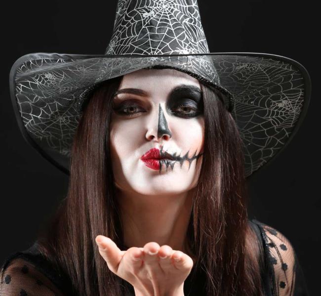 Halloween Witch Makeup 2020: 70 idea asli dan ringkas untuk disalin!