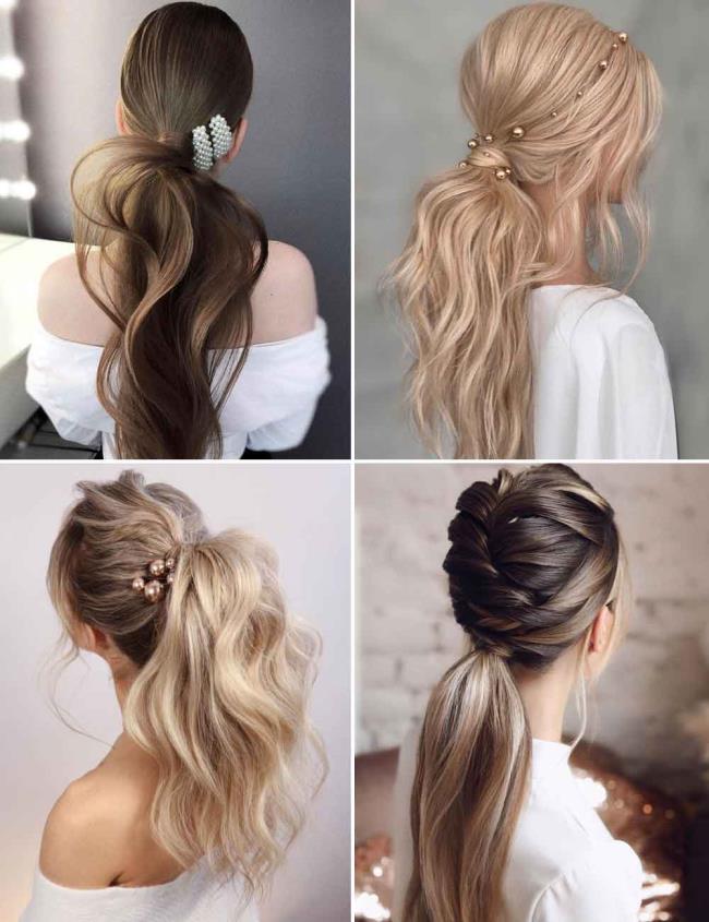 Ponytail: how to do it high and low, 100 pictures, ideas, tutorials