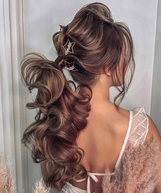 Ponytail: how to do it high and low, 100 pictures, ideas, tutorials