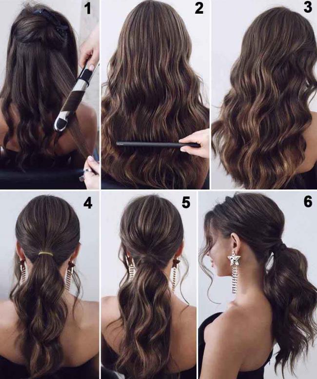 Ponytail: how to do it high and low, 100 pictures, ideas, tutorials