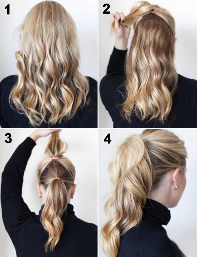 Ponytail: how to do it high and low, 100 pictures, ideas, tutorials