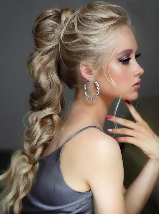 Ponytail: how to do it high and low, 100 pictures, ideas, tutorials