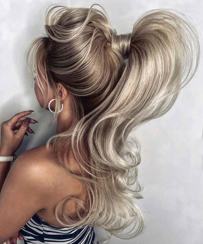 Ponytail: how to do it high and low, 100 pictures, ideas, tutorials