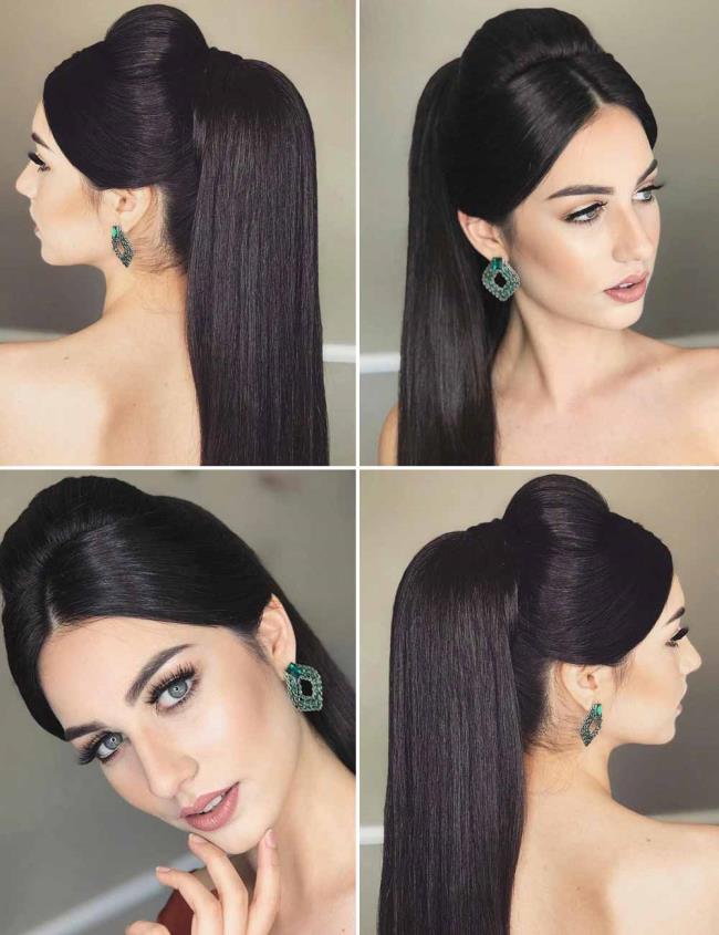 Ponytail: how to do it high and low, 100 pictures, ideas, tutorials