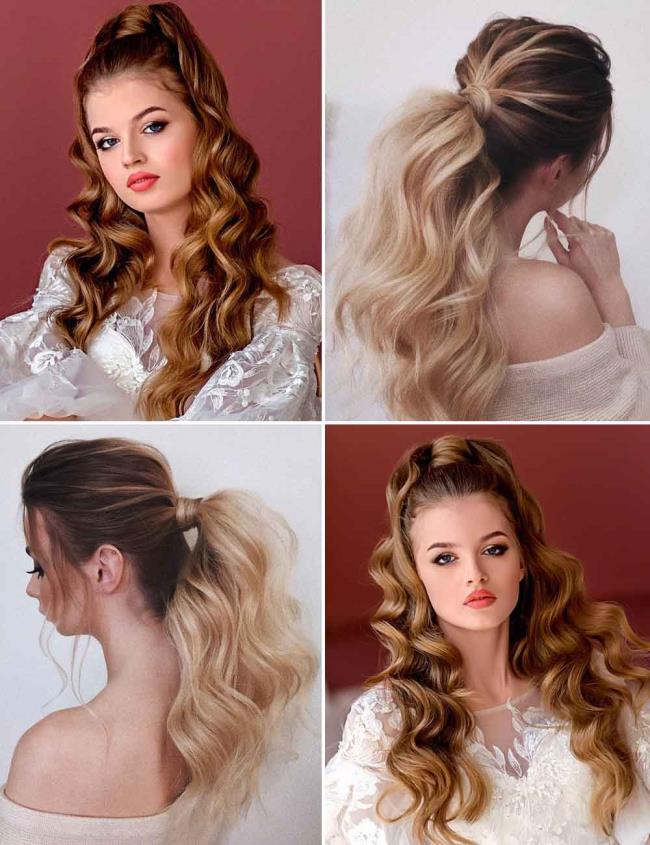 Ponytail: how to do it high and low, 100 pictures, ideas, tutorials