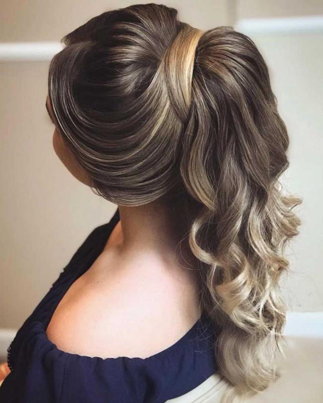 Ponytail: how to do it high and low, 100 pictures, ideas, tutorials