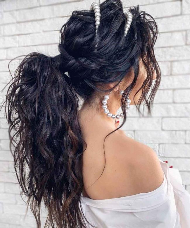 Ponytail: how to do it high and low, 100 pictures, ideas, tutorials