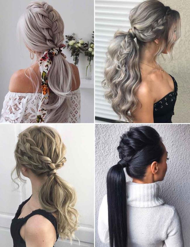 Ponytail: how to do it high and low, 100 pictures, ideas, tutorials