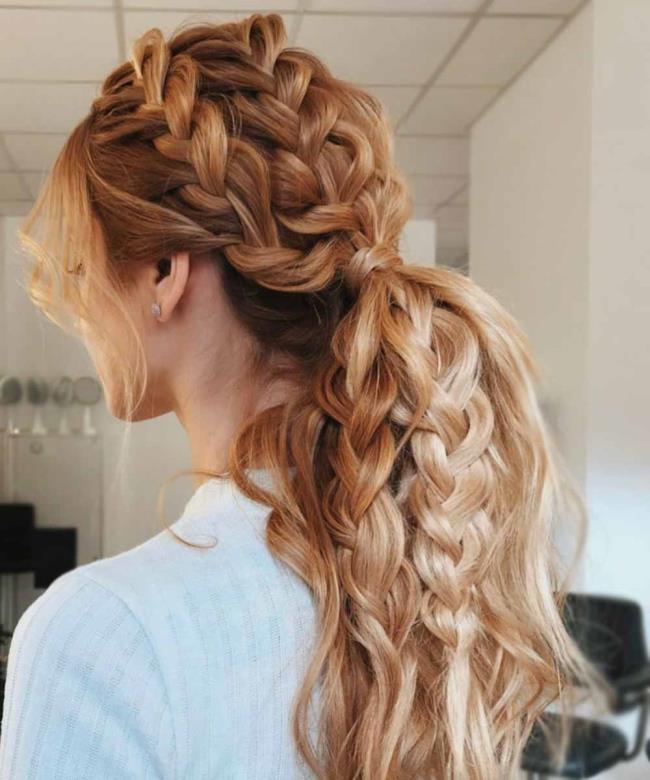 Ponytail: how to do it high and low, 100 pictures, ideas, tutorials