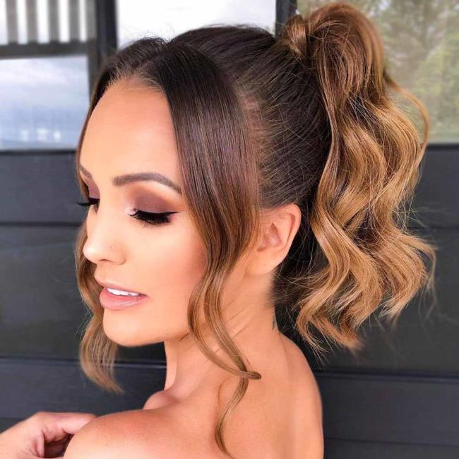 Ponytail: how to do it high and low, 100 pictures, ideas, tutorials