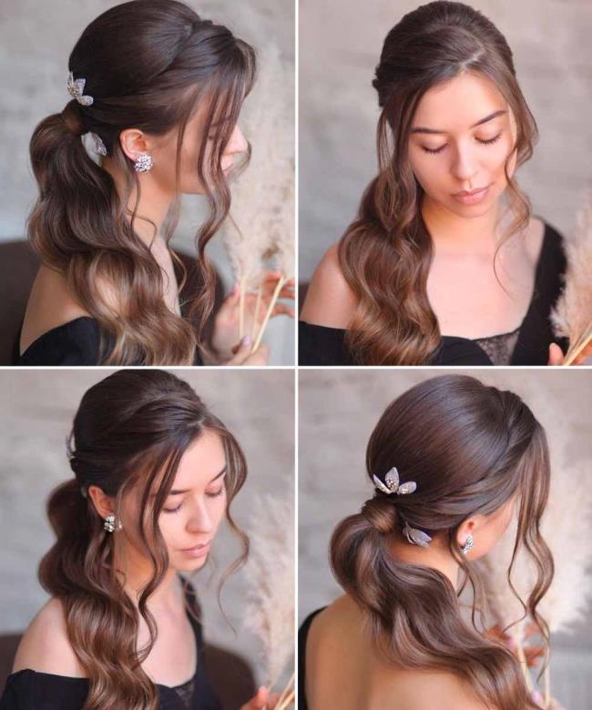 Ponytail: how to do it high and low, 100 pictures, ideas, tutorials