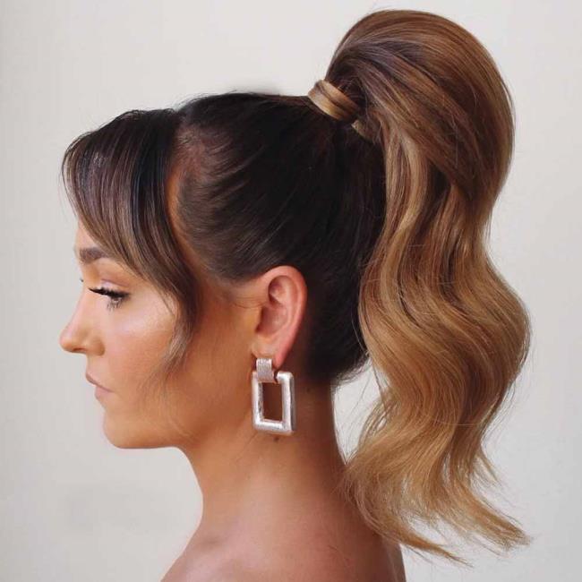 Ponytail: how to do it high and low, 100 pictures, ideas, tutorials