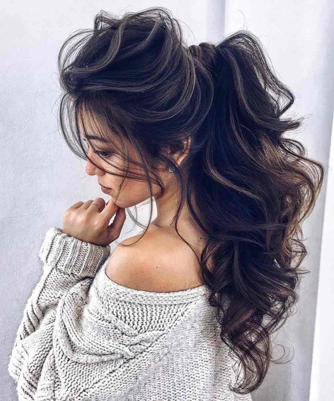 Ponytail: how to do it high and low, 100 pictures, ideas, tutorials