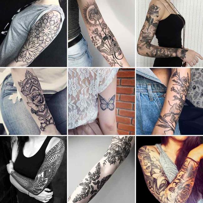 Tato lengan: 200 gambar dan ide untuk pria dan wanita