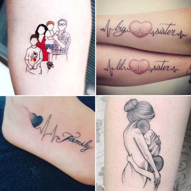 Family Tattoo: 200 gambar dan idea yang indah untuk memberi inspirasi kepada anda