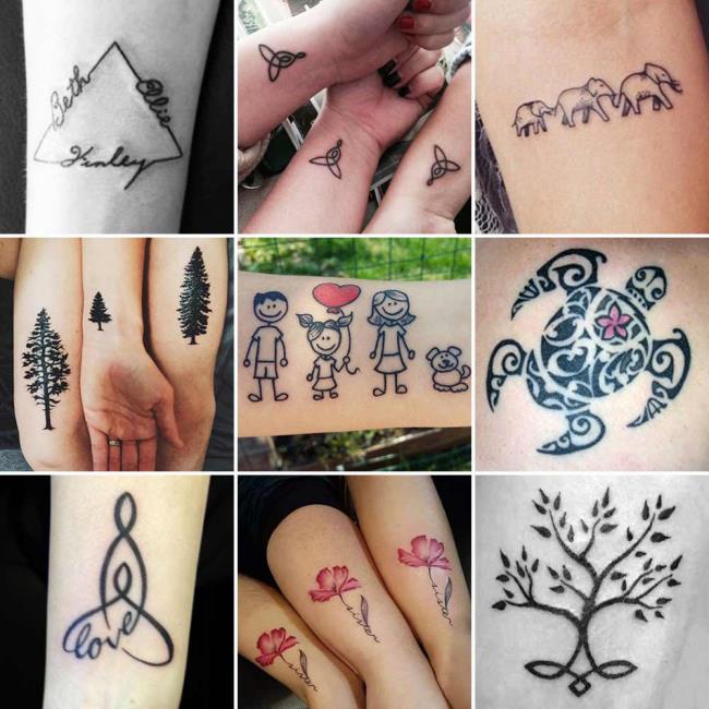 Family Tattoo: 200 gambar dan idea yang indah untuk memberi inspirasi kepada anda