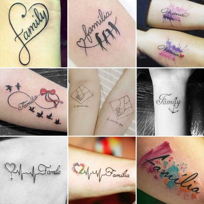 Familientattoo: 200 wunderschöne Fotos und Ideen, die Sie inspirieren