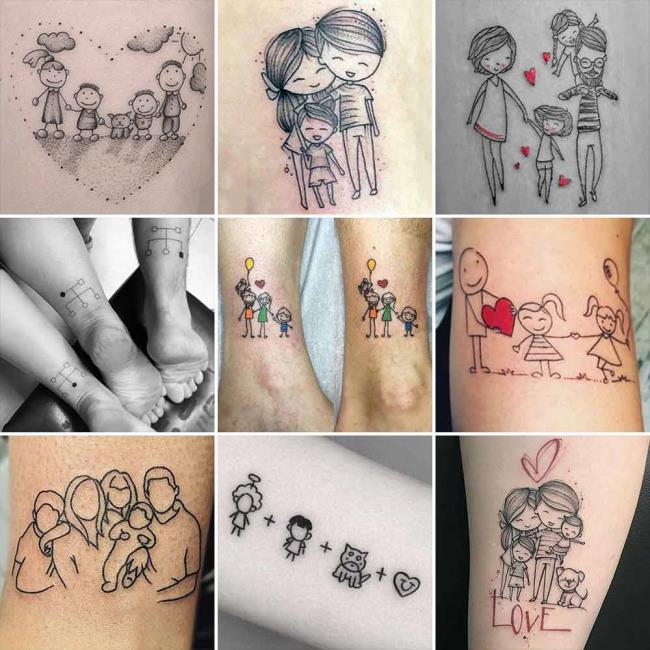 Family Tattoo: ภาพถ่ายและไอเดียสวย ๆ 200 ภาพเพื่อสร้างแรงบันดาลใจให้คุณ