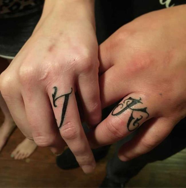 Letter tattoos - 100 beautiful photos and ideas