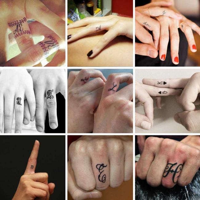 Letter tattoos - 100 beautiful photos and ideas