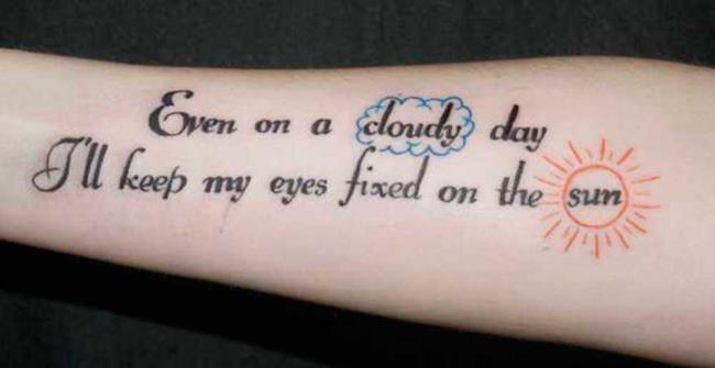 Lettering Tattoos: Beautiful photos and ideas