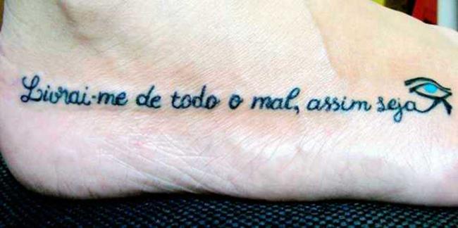 Tatuagens com letras: belas fotos e ideias