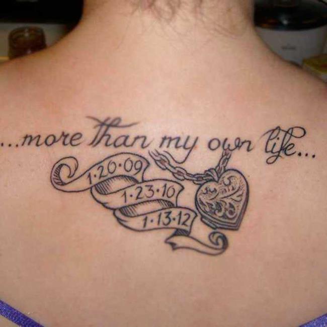 Lettering Tattoos: Beautiful photos and ideas