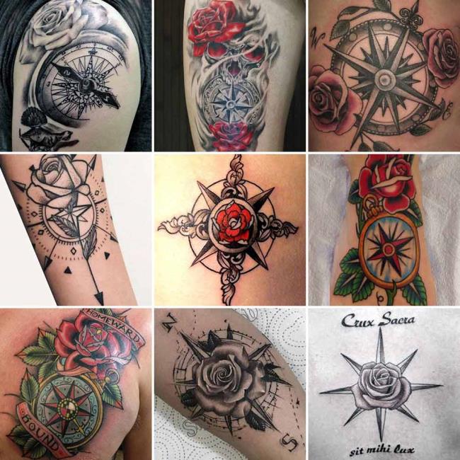 Rose tattoo: betekenis en 200 foto's om je te inspireren