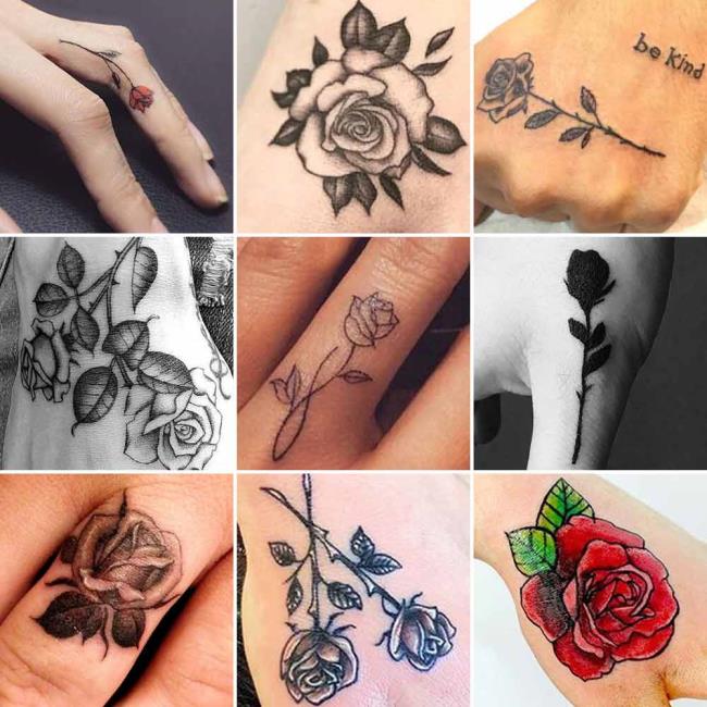 Rose tattoo: betekenis en 200 foto's om je te inspireren